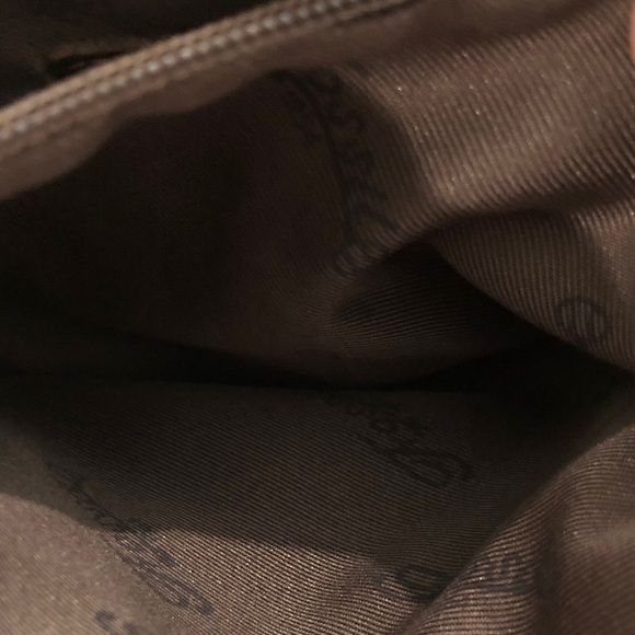 Fossil Dark Brown Crossbody # 75082 Genuine Pebble Leather Messenger Bag EUC - Picture 14 of 16